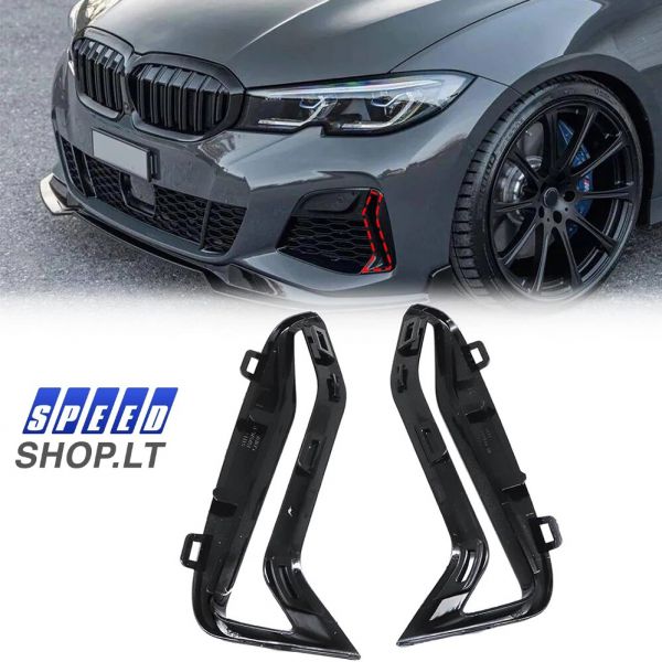 BMW G20 G21 M340i priekinio bamperio šoninių grotelių apdailos
